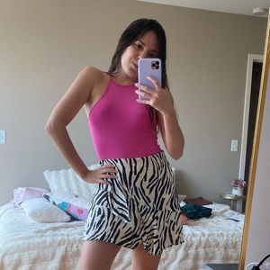 Mango Skirt Small Animal Print